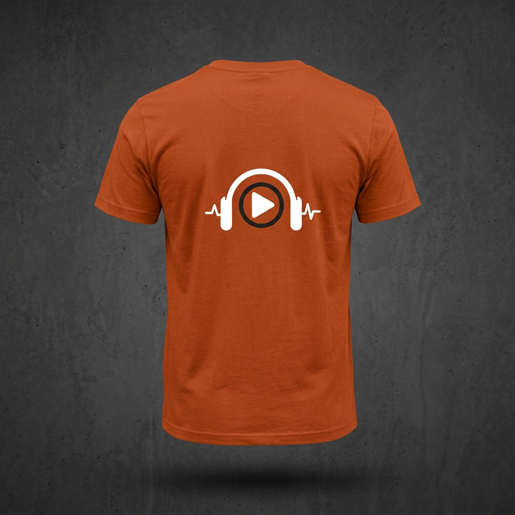MO STREAMS Soundwave Tee — Orange
