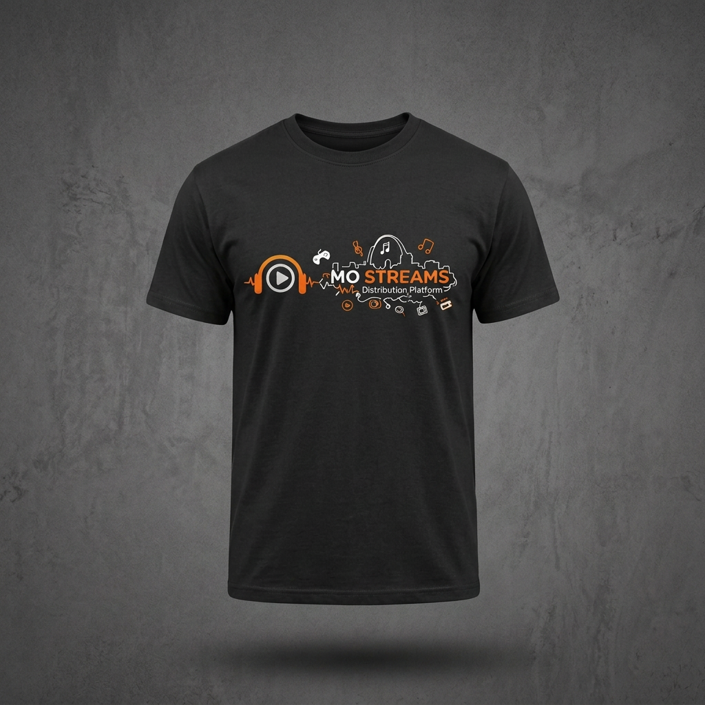 MO STREAMS Signature Tee — Black