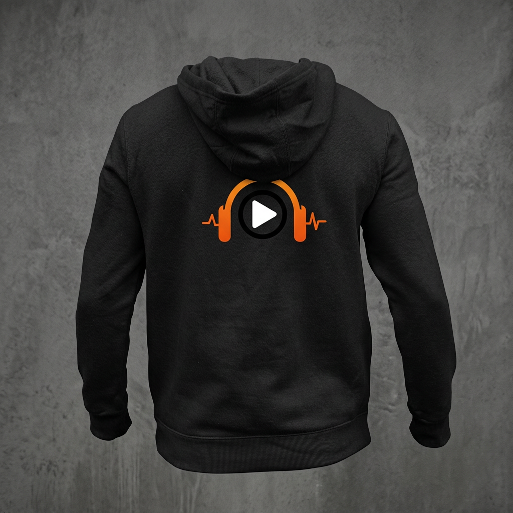 MO STREAMS Soundwave Hoodie — Black