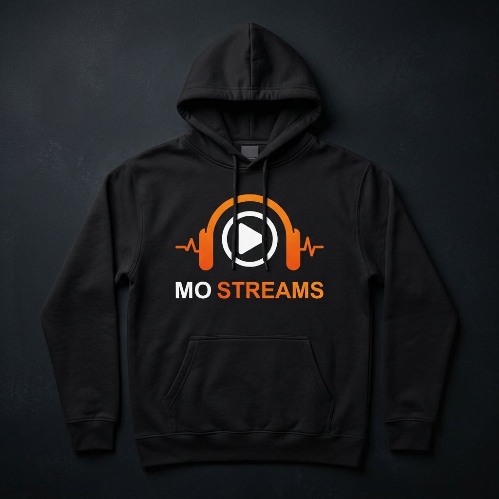 MO STREAMS Hoodie — Black