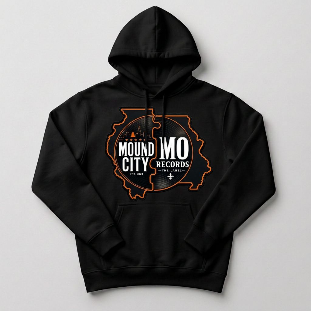 Mound City / Mo Records Hoodie — Black