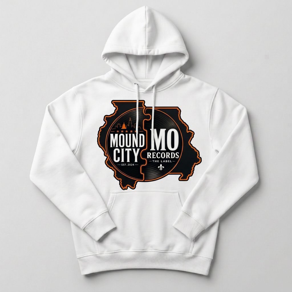 Mound City / Mo Records Hoodie — White