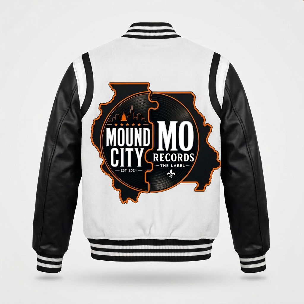 Mound City / Mo Records Varsity Jacket — White
