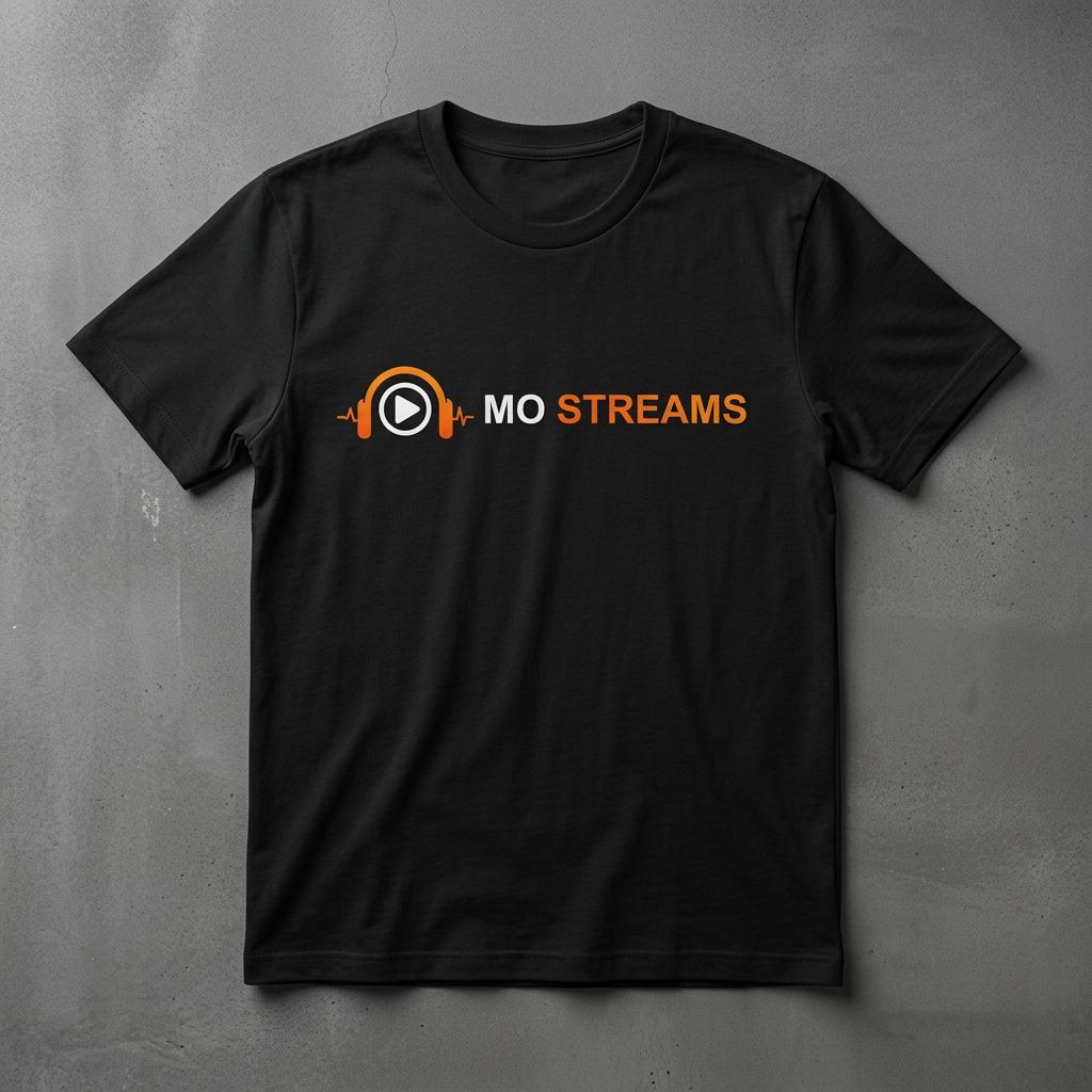 MO STREAMS T-Shirt — Black