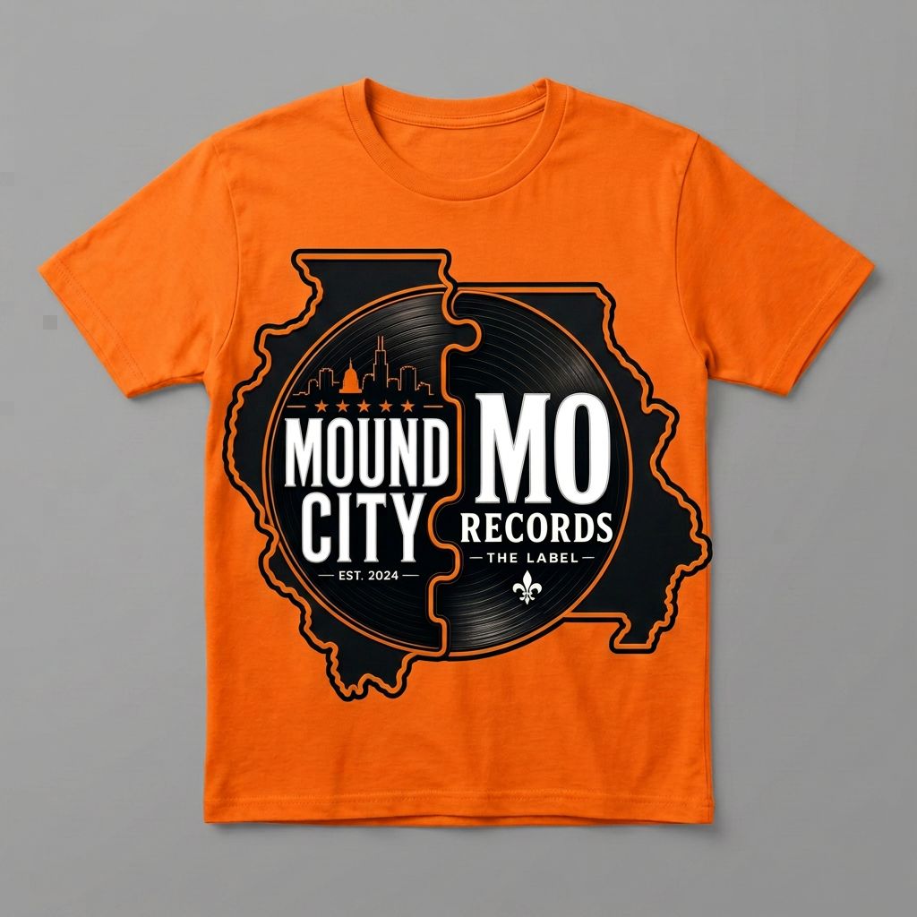 Mound City / Mo Records T-Shirt — Orange