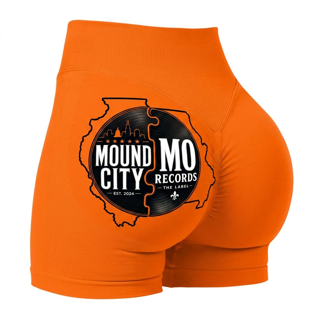 Women's Booty Shorts — Orange
